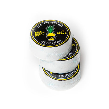 Wave Bandit x Ben Gravy Semi-Pro Surf Wax - Three (3) Pack